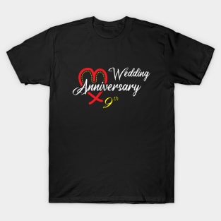 Wedding anniversary 9th love T-Shirt